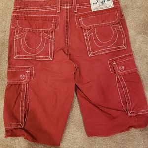 True religion cargo shorts